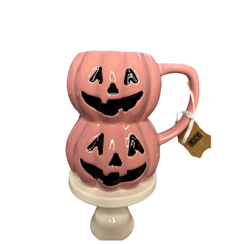 Stacking Pumpkins Pink Mug